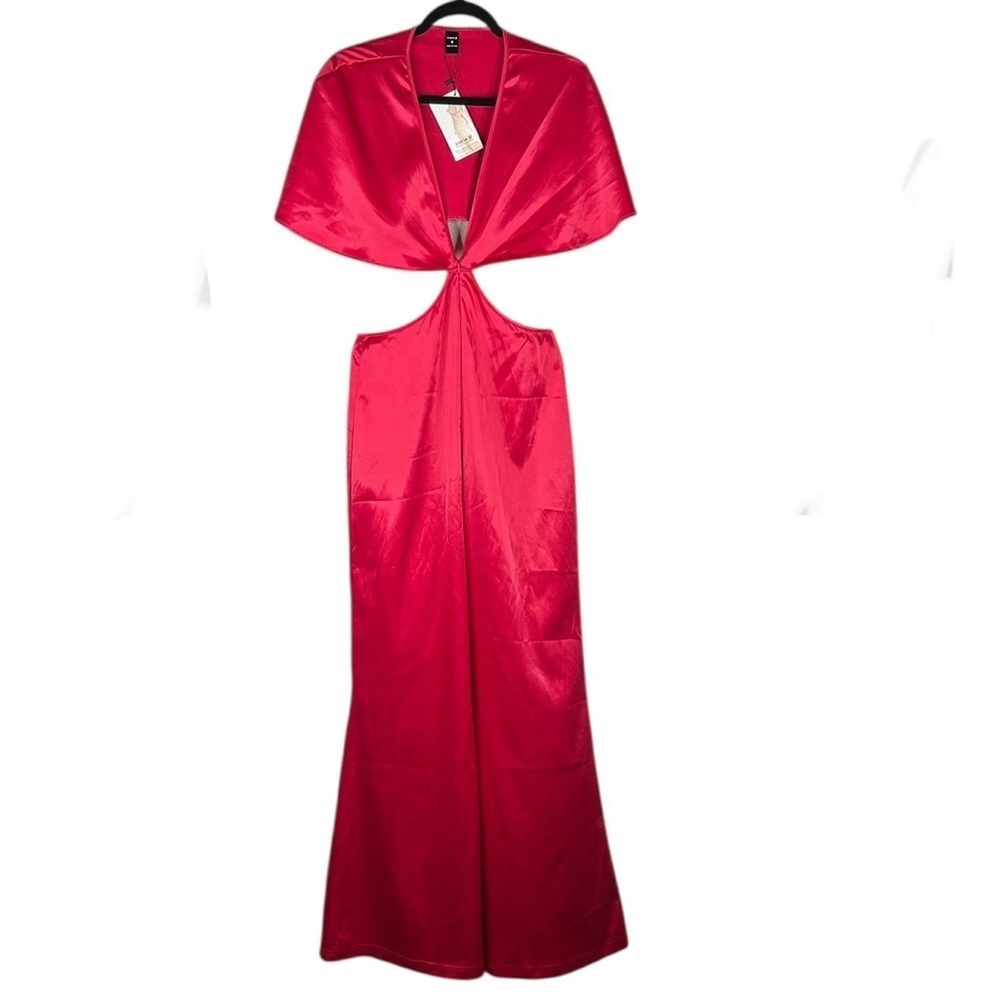 SHEIN Red One Piece Special Occasion Cut Out Jumpsuit Size Medium New with tags!